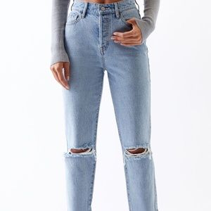 PacSun Light High Waisted Straight Leg Jeans